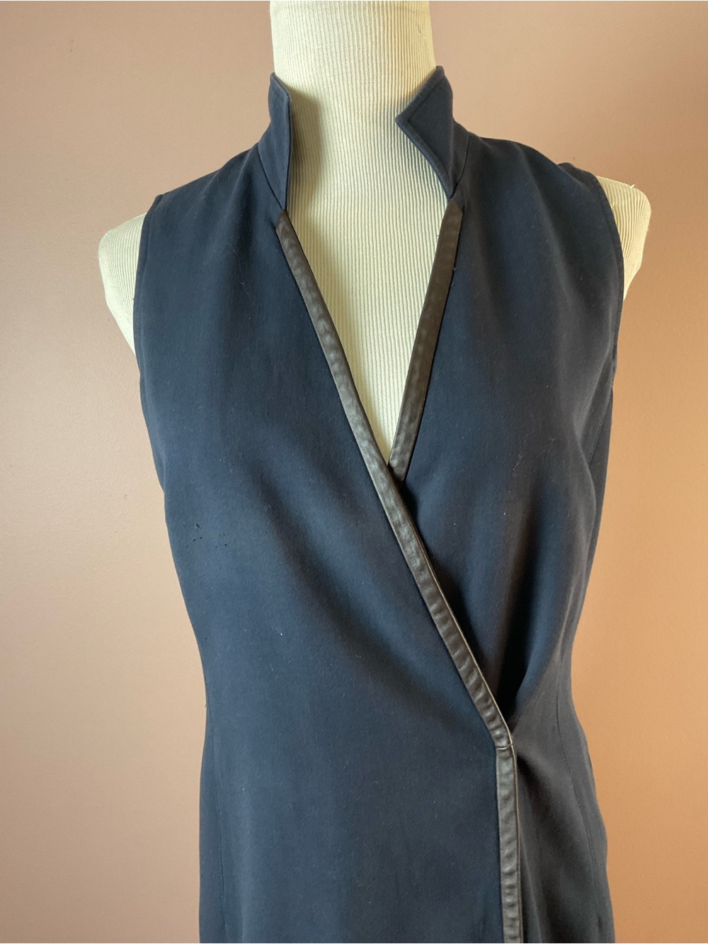 Lafayette 148 New York Sleeveless Long Black dress
